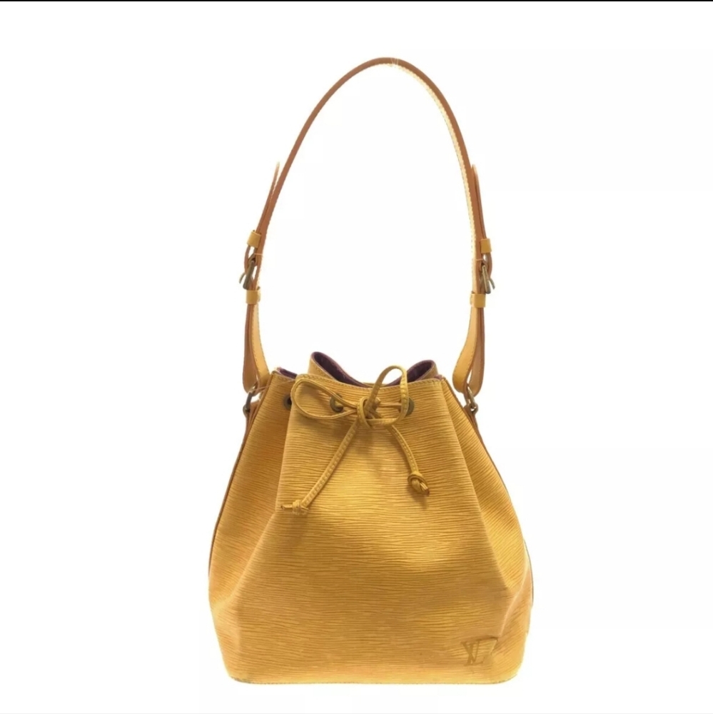 Louis Vuitton Yellow Epi Leather Noé Shoulder Bag